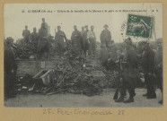 FÈRE-CHAMPENOISE. 35. Guerre de 1914-Débris de la bataille de la Marne à la gare de la Fère-Champenoise.
A. R.[vers 1914]