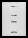Vouzy. Mariages 1793-1861