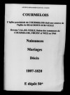Courmelois. Naissances, mariages, décès 1807-1820