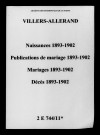 Villers-Allerand. Naissances, publications de mariage, mariages, décès 1893-1902