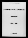Saint-Quentin-le-Verger. Naissances 1863-1892
