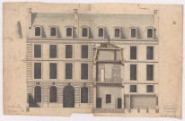 Châlons-sur-Marne. Hôpital de Châlons : plans et élévations : façade, v. 1740.