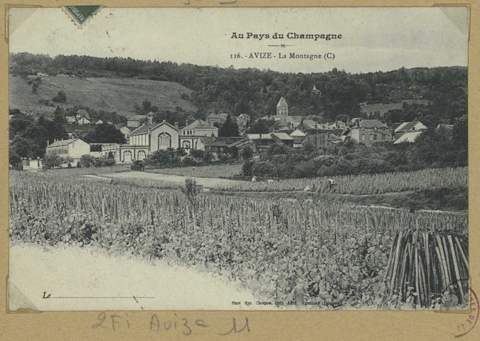 AVIZE. Au pays du champagne. 116-Avize. La montagne (C) / E. Choque, photographe à Épernay.
EpernayE. Choque (51 - EpernayE. Choque).[vers 1908]