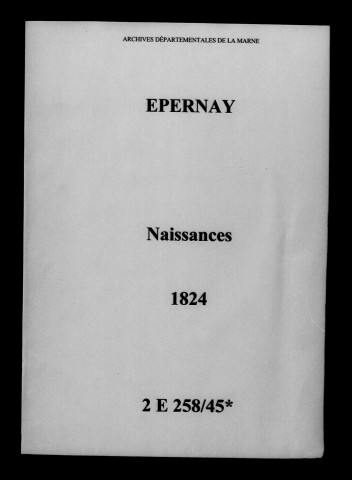Épernay. Naissances 1824