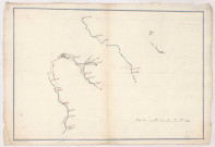 Tracé de la rivière Marne, Blaise et de la Saulx, 1776.