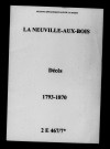 Neuville-aux-Bois (La). Décès 1793-1870
