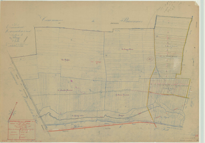 Mourmelon-le-Grand (51388). Section A6 échelle 1/2000, plan mis à jour pour 1935, plan non régulier (papier)