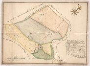 Cheminon-la-Ville. Plan des terres de La Loge Collotte, 1767.