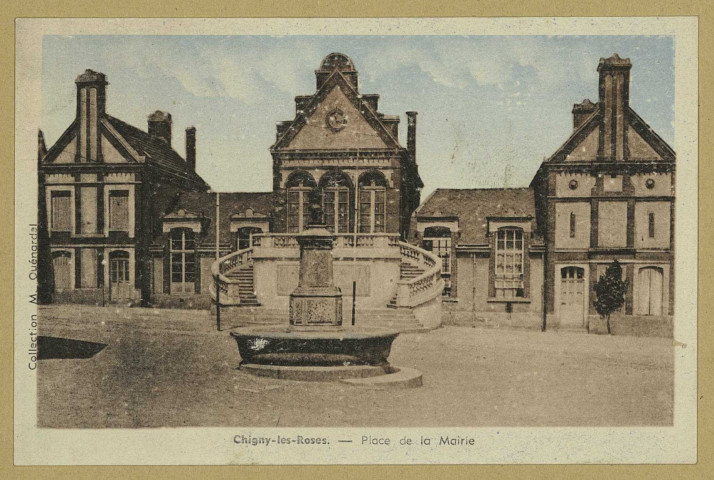 CHIGNY-LES-ROSES. Place de la Mairie.
ReimsÉdition Jacques Fréville.Sans date
Collection M. Quénardel