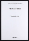 Fromentières. Décès 1893-1912