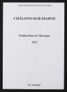 Châlons-sur-Marne. Publications de mariage 1923