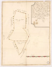 Abbaye d'Avenay. Plan d'une pièce de bois taillis et futaye apellé La brousse, 1722.