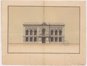 Reims. Hôtel des juridictions royales de la ville de Reims, projet de M. Legendre. Projet de façade, 1765.