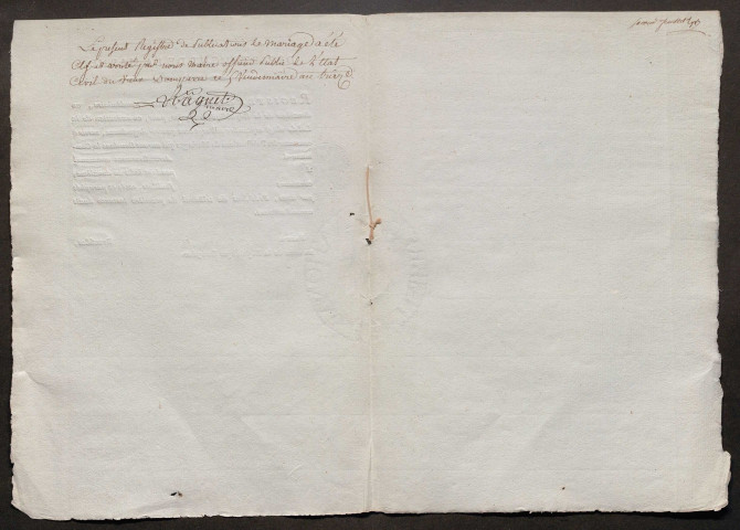 Vieil-Dampierre (Le). Publications de mariage an XII-1927