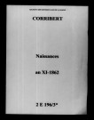 Corribert. Naissances an XI-1862