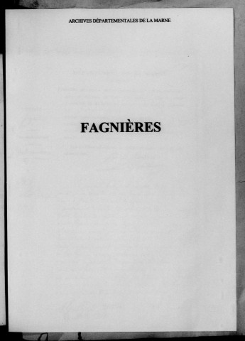Fagnières. Naissances 1872