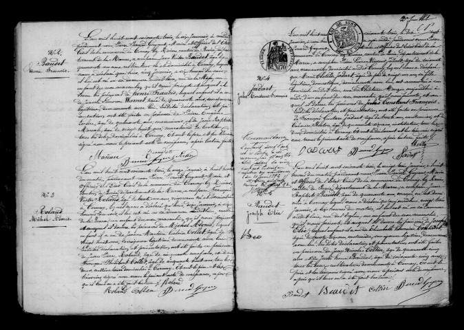 Cernay-lès-Reims. Naissances, mariages, décès, publications de mariage 1863-1872