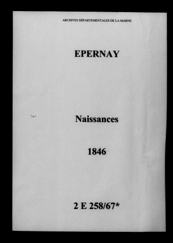 Épernay. Naissances 1846