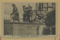 CHÂLONS-EN-CHAMPAGNE. 158- Le monument aux morts (détail), (Hardelay, arch. ; Bisquet, sculpt.).
NancyCie des Arts Photomécaniques.Sans date