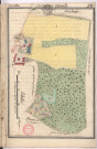 Arpentage et plan du domaine de la châtellenie de Courville et de ses dépendances, château et parc de Courville (1760)