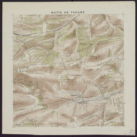 Butte de Tahure.
Service géographique de l'Armée (Imp. G. C. T. A. IV).[1918]