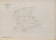 Cernay-lès-Reims (51105). Section X1 échelle 1/2500, plan remembré pour 1923, plan régulier (papier).