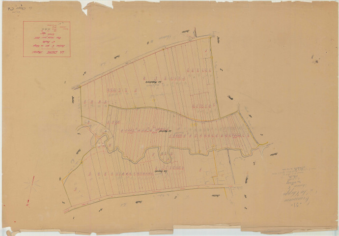 Cheppe (La) (51147). Section C4 échelle 1/1000, plan mis à jour pour 1935, plan non régulier (papier)