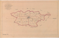 Romigny (51466). Tableau d'assemblage échelle 1/10000, plan établi pour 1919 (papier).