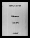 Courjeonnet. Naissances 1863-1892