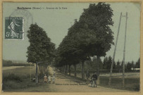 BARBONNE-FAYEL. Avenue de la Gare.
BarbonneÉdition A. Lorin Gaucher.[vers 1908]