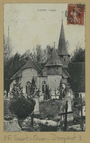 SAINT-OUEN-DOMPROT. Saint-Ouen. L'Église. (54 - Nancy imprimeries Réunies). [vers 1910] 