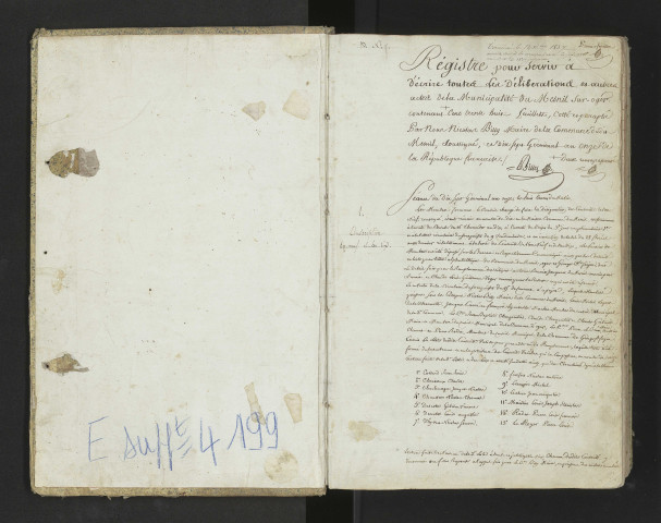 Délibérations municipales.