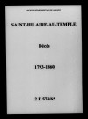Saint-Hilaire-au-Temple. Décès 1793-1860