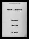 Nesle-la-Reposte. Naissances 1893-1901