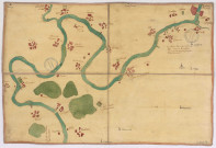 Rivière de la Marne n°3, de Meaux à La Ferté sous Jouare, 1745.