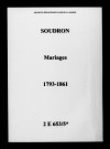Soudron. Mariages 1793-1861