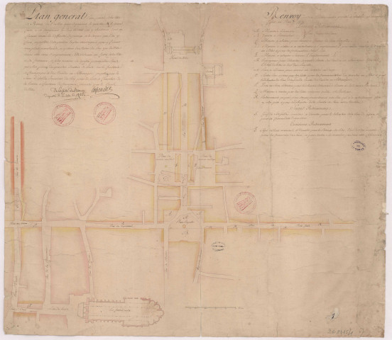 Plan d'une partie de la ville de Reims (aménagement Grand Crédo, Place Royale) (1756), Le Gendre