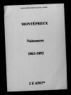 Montépreux. Naissances 1863-1892