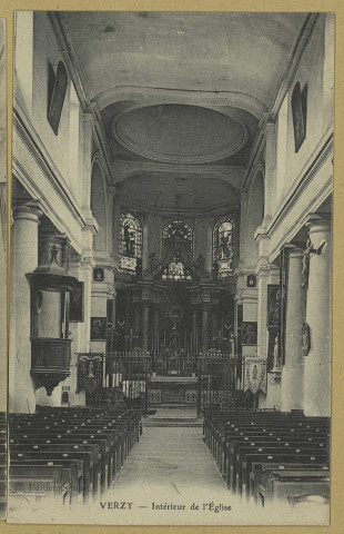 VERZY. Intérieur de l'Église.
Édition Simonin (75 - Parisimp. E. Le Deley).Sans date