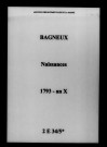 Bagneux. Naissances 1793-an X