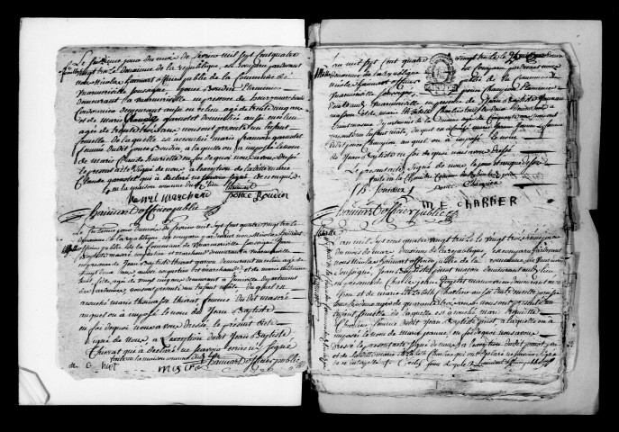 Warmeriville. Naissances, publications de mariage, mariages, décès 1793-an X