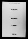 Virginy. Naissances 1871-1891
