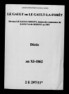 Gault (Le). Décès an XI-1862