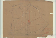 Giffaumont-Champaubert (51269). Section 123 B échelle 1/2000, plan mis à jour pour 1933, plan non régulier (calque)