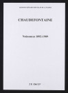 Chaudefontaine. Naissances 1892-1909