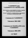Vassimont-et-Chapelaine. Naissances 1863-1892