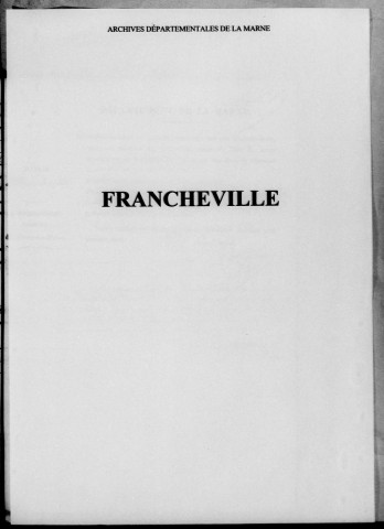 Francheville. Naissances 1872