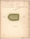 Cayet des plans et figures des prés de l'hotel Dieu de Sainte Manéhould, 1761. Plan n° 24 : la Neuville-au-Pont.