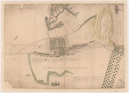 Carte figurative des maisons et terres de Grandchamp (1714) - idem 2 G 1642/12 -