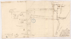 Belval-sous-Chatillon. Plan d'une partie du hameau de Paradis, 1659.